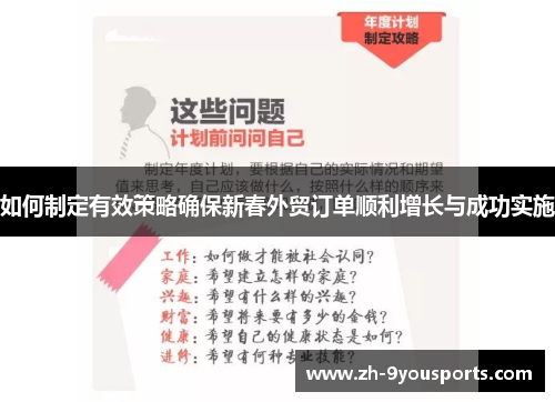 如何制定有效策略确保新春外贸订单顺利增长与成功实施