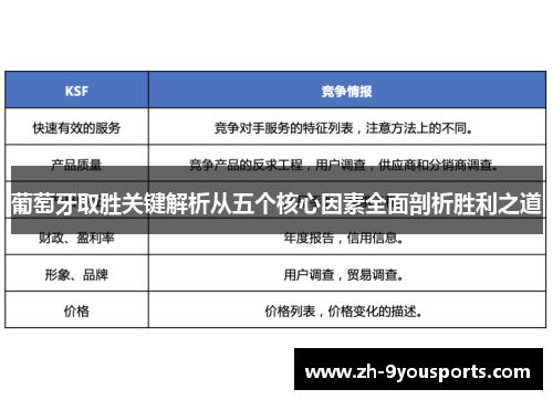 葡萄牙取胜关键解析从五个核心因素全面剖析胜利之道